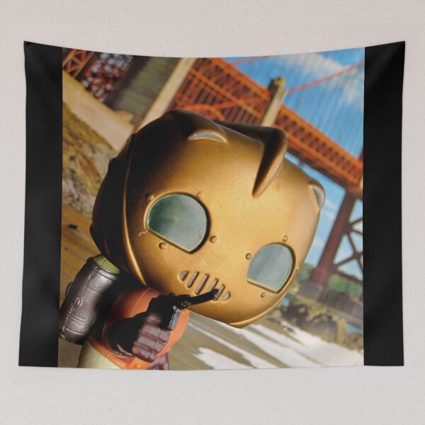 Item preview, Rocketeer Funko on Golden Gate (Digital art) v1 designed and sold by frikybomb.