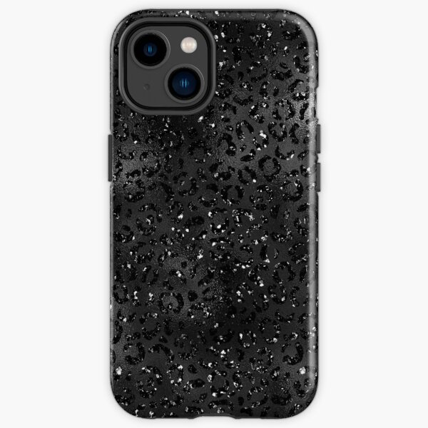 Black Cheetah Leopard Skin Print Animal Lover iPhone Tough Case