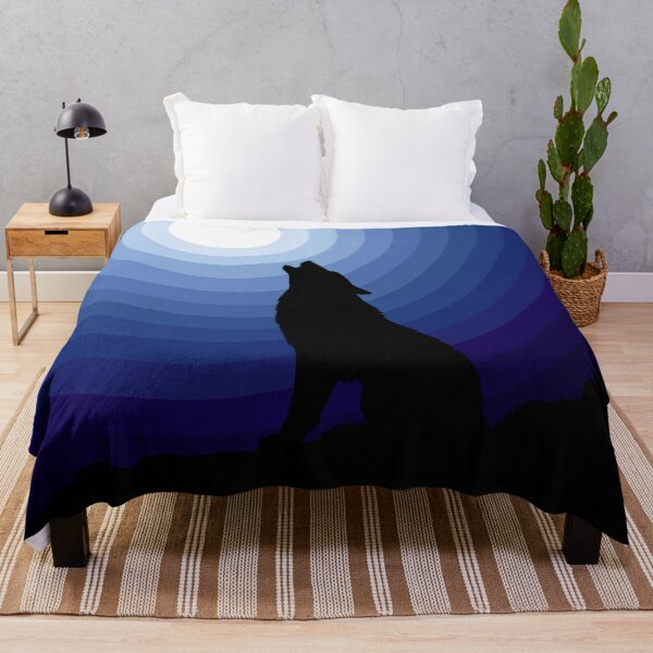 Item preview, Wolf Howling At The Moon Silhouette designed and sold by STUDIO-72.