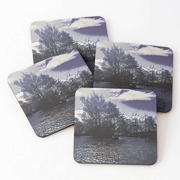 Item preview, Peaceful Winter Lakeside Scene  designed and sold by DesignsofNote.