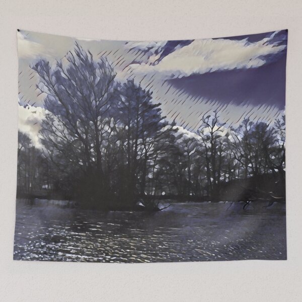 Item preview, Peaceful Winter Lakeside Scene  designed and sold by DesignsofNote.