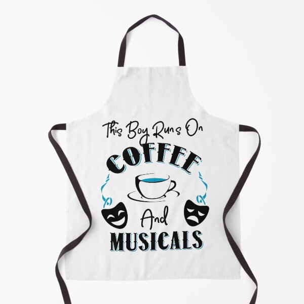 Item preview, This Boy Runs On Coffee and Musicals T-Shirt designed and sold by KsuAnn.