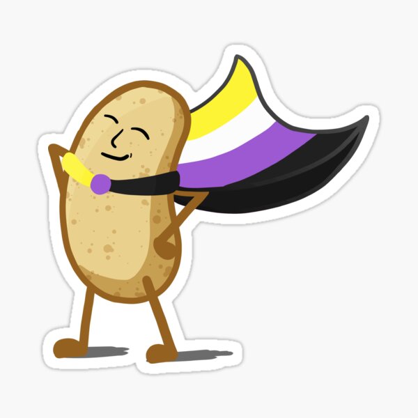 non-binary Kartoffel Sticker