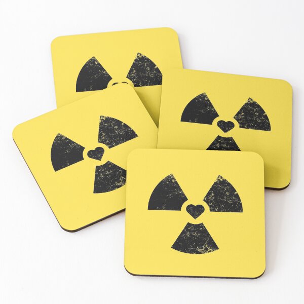 Item preview, Radioactive Sign Radiation Symbol Nuclear Hazard Heart Love designed and sold by Decamegashop.