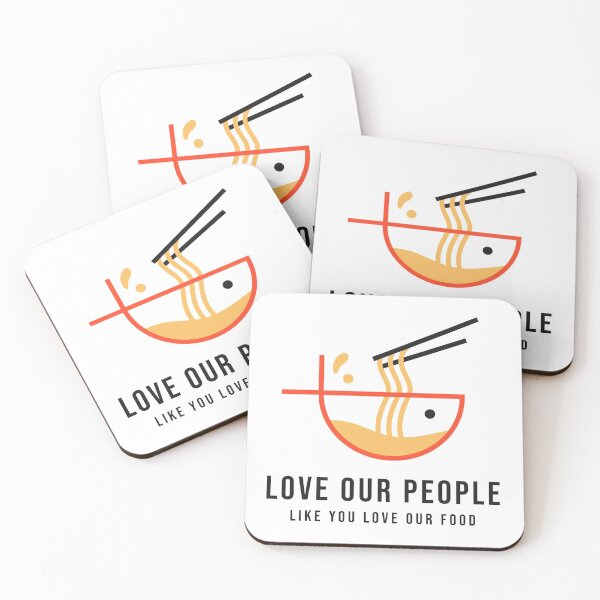 Item preview, Love Our People Like You Love Our Food Stop Asian Hate designed and sold by RedQuality.