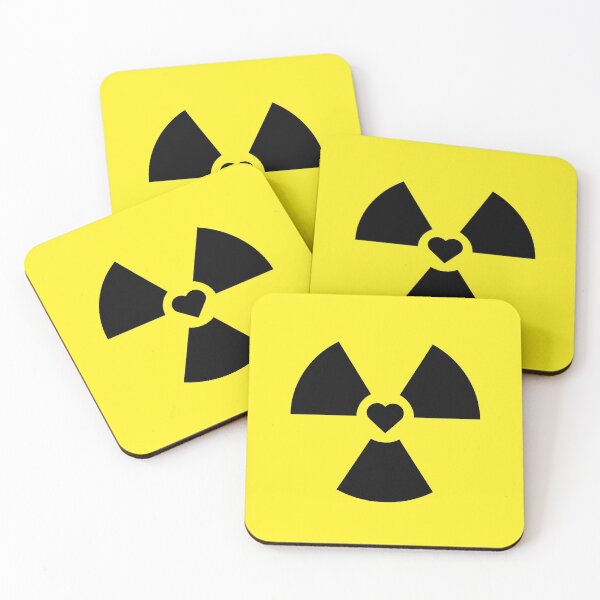 Item preview, Radioactive Sign Radiation Symbol Nuclear Hazard Heart Love designed and sold by Decamegashop.