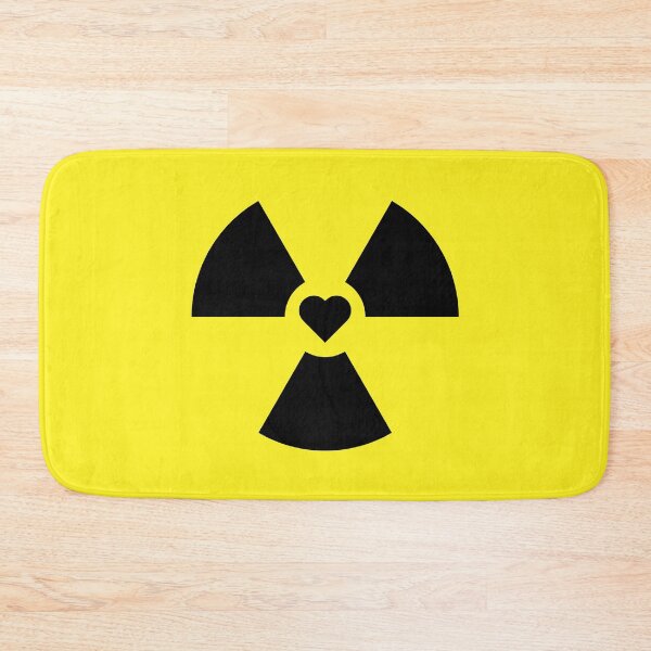 Item preview, Radioactive Sign Radiation Symbol Nuclear Hazard Heart Love designed and sold by Decamegashop.