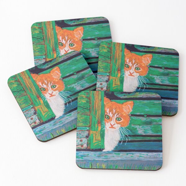Item preview, I Am Watching You, cat pastel painting designed and sold by pineappledizajn.