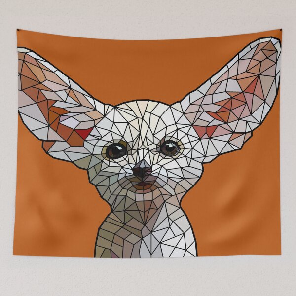 Item preview, Fennec fox geometrical art designed and sold by Daydreamer753.