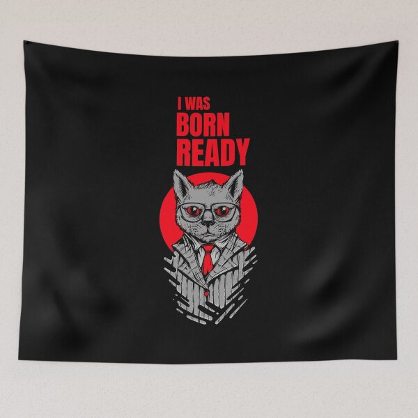 Item preview, Smart cat design, I was born ready designed and sold by GLwithUs.