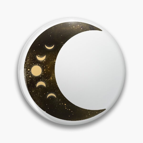 Item preview, Gold Crescent Moon Phases designed and sold by Spells Sell.