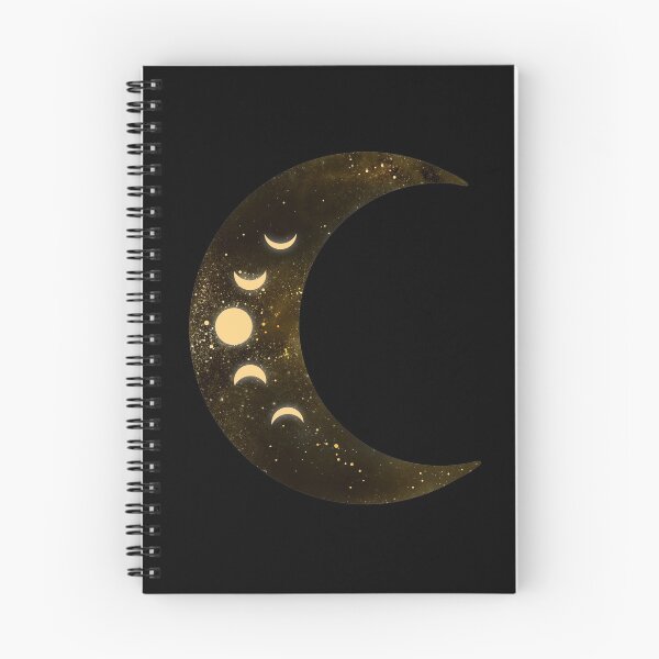 Item preview, Gold Crescent Moon Phases designed and sold by Spells Sell.