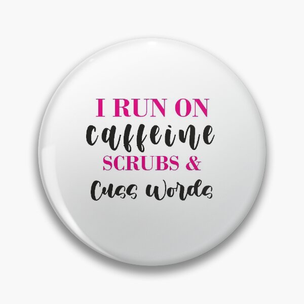 Artikelvorschau, Ich laufe mit Koffein-Peelings & Cuss Words - Funny Nurse entworfen und verkauft von ThebestArtshop.