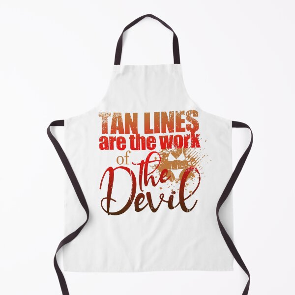 Item preview, Tan Lines are the Work of the Devil Naturist Nudist designed and sold by NaturistGifts.