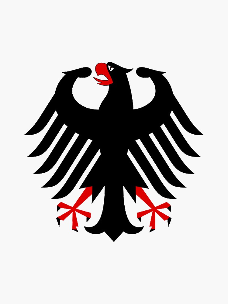 Sticker for Sale mit Deutschland, Deutschland, Bundesadler, Deutscher Adler  (2021-3-GER-17) von NY-Prints-USA