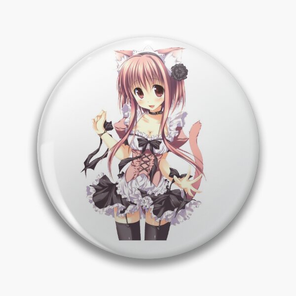 Item preview, Cute anime Neko maid girl  designed and sold by gothxghoul.