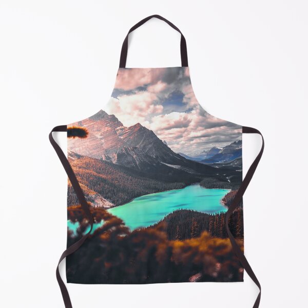 Item preview, Simply Heaven - Blue Sky White Clouds Mountains Blue Lake Pine Trees Forest designed and sold by PrettyInk.