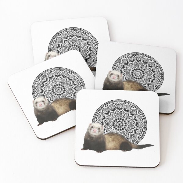Artikelvorschau, Frettchen Mandala entworfen und verkauft von OraitoShop.
