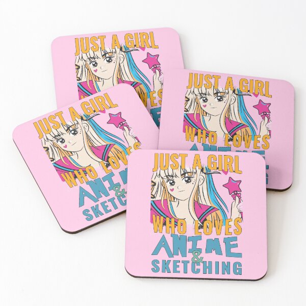 Item preview, Just a Girl Who loves anime and Sketching  designed and sold by Feline Rockstars.