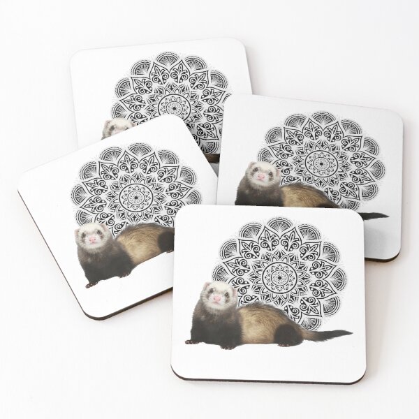 Artikelvorschau, Frettchen Mandala entworfen und verkauft von OraitoShop.