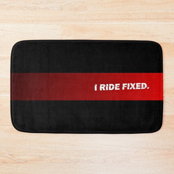 Item preview, I Ride Fixed Sliced Text Art Red Gradient designed and sold by RabeDesigns.