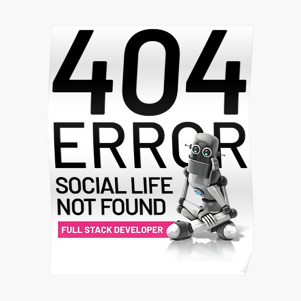 404 Page Not Found Posters Redbubble