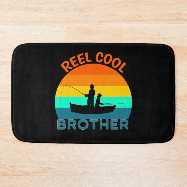 Item preview, Reel Cool Brother Taking His Brother or Sister Fishing Retro Sunset designed and sold by KeysTreasures.