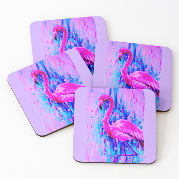 Item preview, BRIGHT PINK AND PURPLE FLAMINGO 3D ABSTRACT designed and sold by THE AMERICAN TEEVANGELIST.