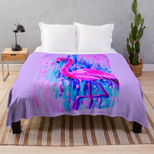 Item preview, BRIGHT PINK AND PURPLE FLAMINGO 3D ABSTRACT designed and sold by THE AMERICAN TEEVANGELIST.
