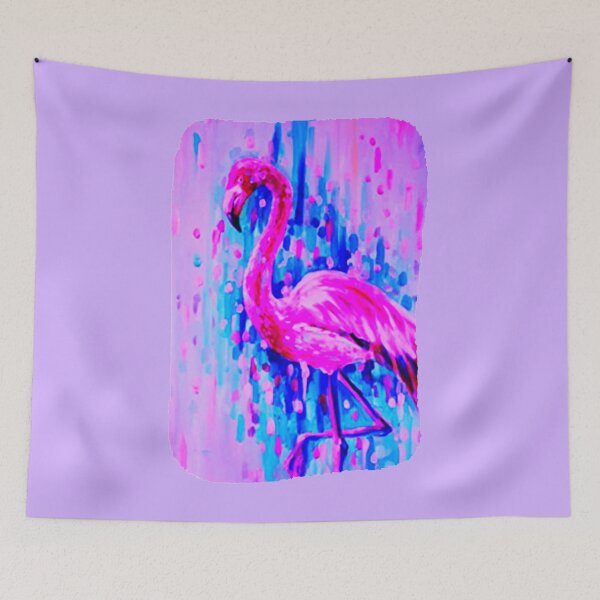 Item preview, BRIGHT PINK AND PURPLE FLAMINGO 3D ABSTRACT designed and sold by THE AMERICAN TEEVANGELIST.