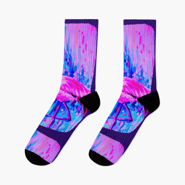 Item preview, BRIGHT PINK AND PURPLE FLAMINGO 3D ABSTRACT designed and sold by THE AMERICAN TEEVANGELIST.