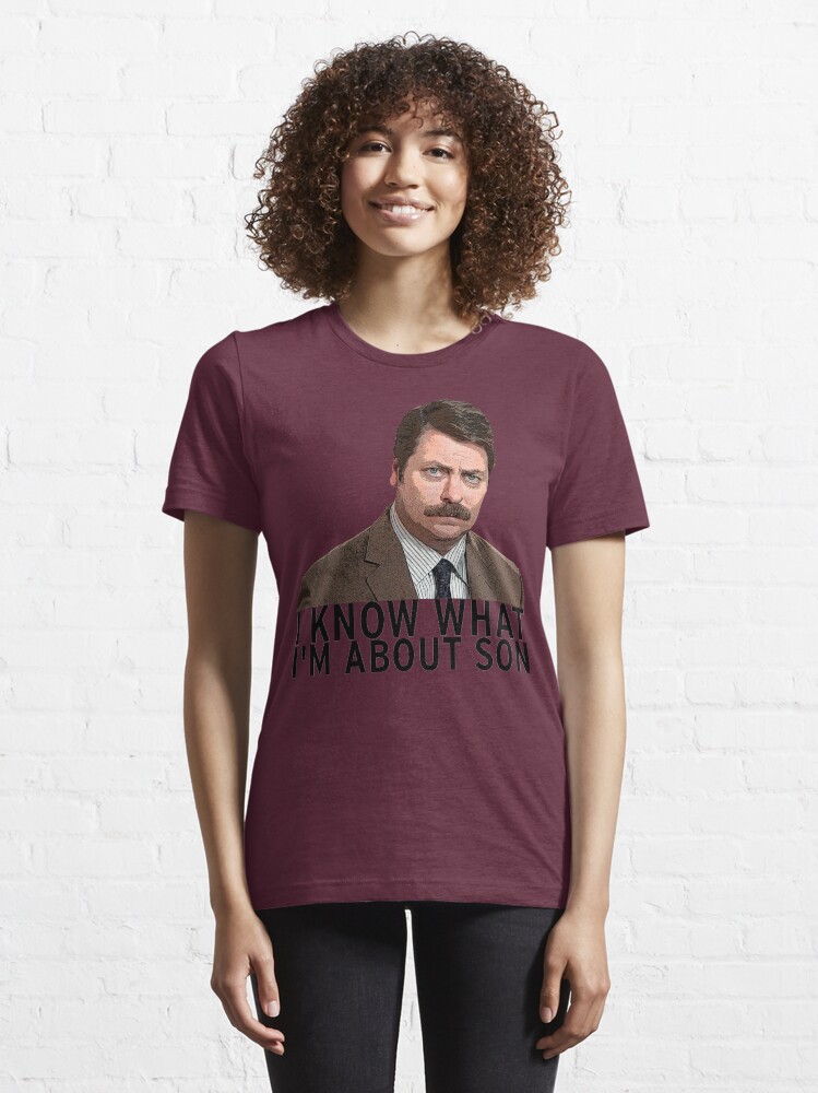 ron swanson button down shirt