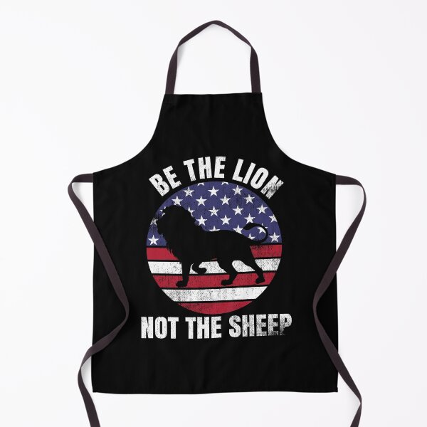 Item preview, Be The Lion Not A Sheep Patriotic American Flag designed and sold by TexasMerch.