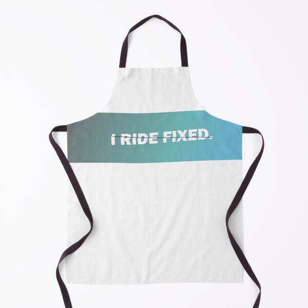 Item preview, I Ride Fixed Sliced Text Art Blue Gradient designed and sold by RabeDesigns.