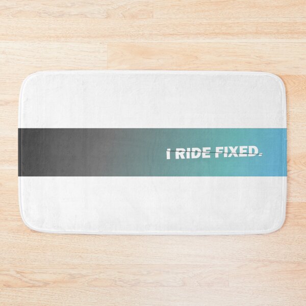Item preview, I Ride Fixed Sliced Text Art Blue Gradient designed and sold by RabeDesigns.