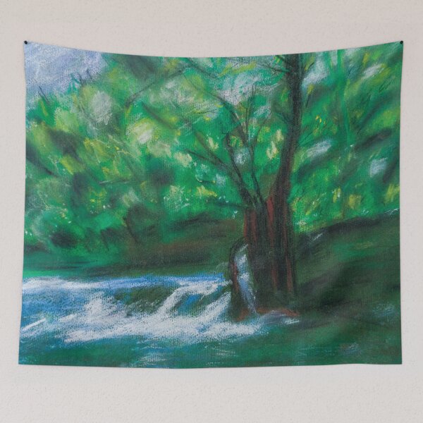 Item preview, Tree of LIfe, pastel technique designed and sold by pineappledizajn.