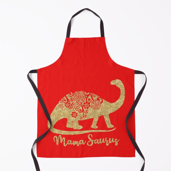 Item preview, Mamasaurus Dino with flowers Gold designed and sold by MagicStrawberry.