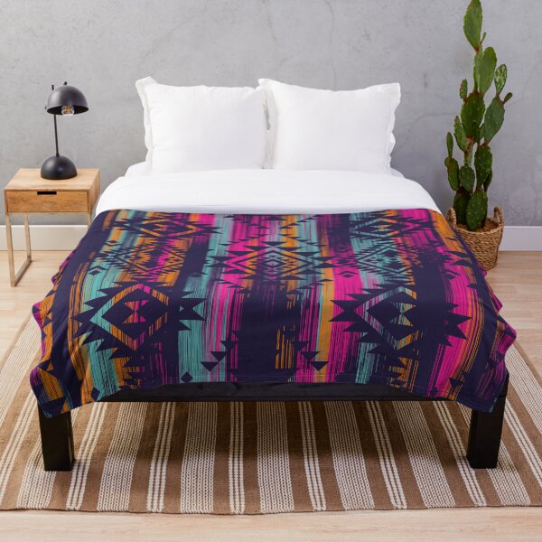 Item preview, Neon Aztec Pattern Inca Native South Western Ethnic Pattern designed and sold by Ejaaz.