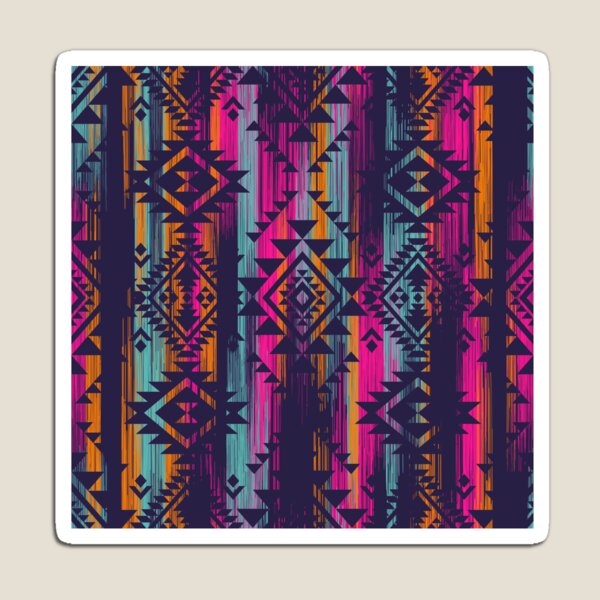 Item preview, Neon Aztec Pattern Inca Native South Western Ethnic Pattern designed and sold by Ejaaz.