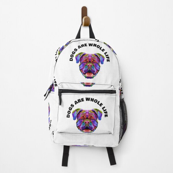 Item preview, British Bulldog - Dogs Are Whole Life - Black on White designed and sold by NoMatterLab.