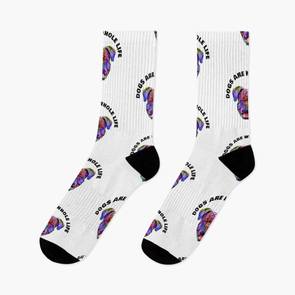 Item preview, British Bulldog - Dogs Are Whole Life - Black on White designed and sold by NoMatterLab.