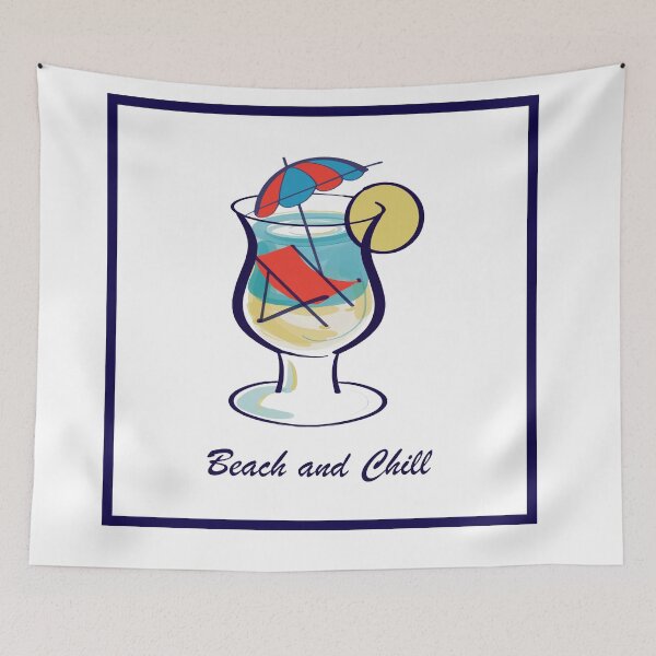 Item preview, Beach and Chill designed and sold by CoastalCocktail.
