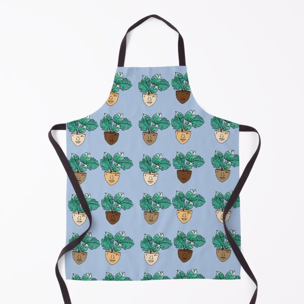 Item preview, Multicultural Monstera PlantPerson With Face Tattoos, Blue designed and sold by 10pmCreations.