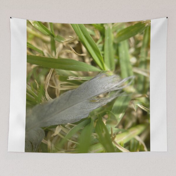 Item preview, Fallen Feather Resting On The Grass designed and sold by pinkyjainpan.