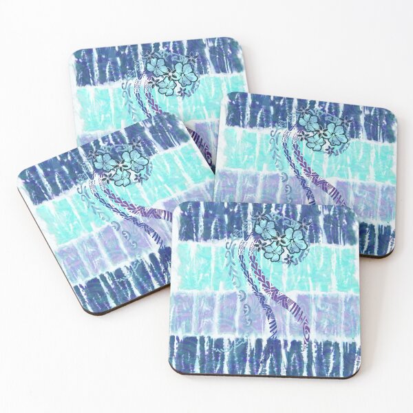 Item preview, Hawaiian Creative Turqoise Tribal Tie Dye designed and sold by sunnthreads.