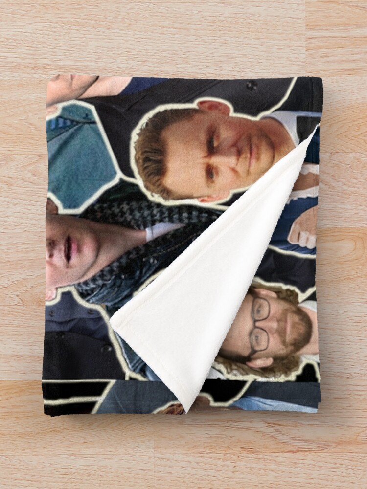 "Tom Hiddleston Collage Aquarius Zodiac" Throw Blanket by AthiraA