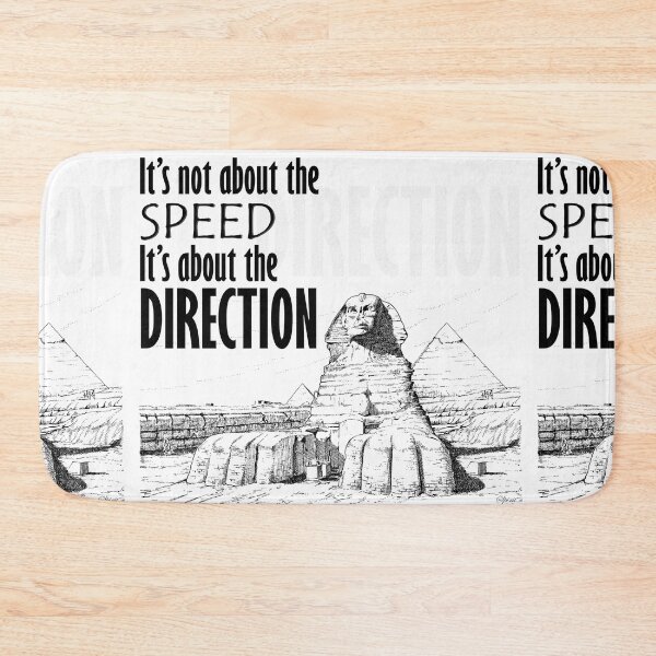 Item preview, Direction It's Not About The Speed It's about the Direction White background designed and sold by SpiritGifts.