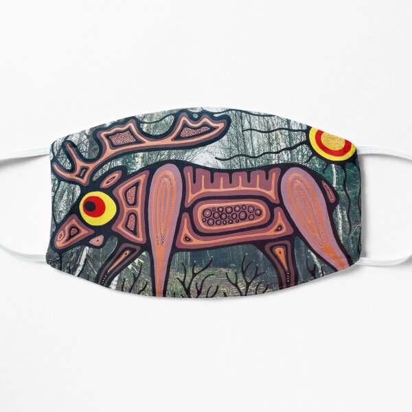 mooz in magnetawan Flat Mask