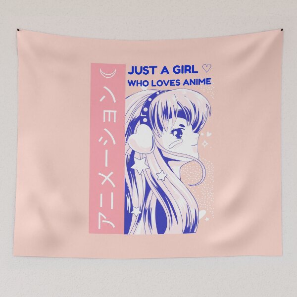 Item preview, Just a girl who loves anime designed and sold by BlascoShop.
