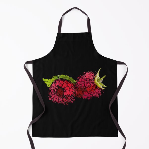 Item preview, ILLUSTRATION OF RASPBERRY ON BLACK BACKGROUND designed and sold by cemreyigitsahin.